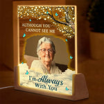 Custom Photo Memorial Gifts - Personalized 3D LED Walnut Night Light