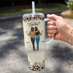 Always Be The Sister Of My Soul - Bestie Personalized Custom 40 Oz Stainless Steel Tumbler With Handle - Gift For Bestie, Sisters