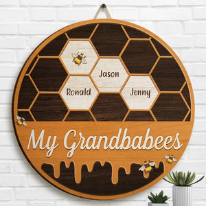 There's No Place Like Home Except Grandma's - Family Personalized Custom Home Decor Wood Sign - Mother's Day, House Warming Gift For Mom, Grandma