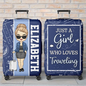 Travel Far Enough, You Meet Yourself - Travel Personalized Custom Luggage Cover - Holiday Vacation Gift, Gift For Adventure Travel Lovers