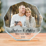 Custom Photo Couple Anniversary Gifts - Personalized Shaped Acrylic Plaque