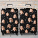 Custom Photo Always Take The Scenic Route - Travel Personalized Custom Luggage Cover - Holiday Vacation Gift, Gift For Travel Lovers