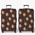 Custom Photo Always Take The Scenic Route - Travel Personalized Custom Luggage Cover - Holiday Vacation Gift, Gift For Travel Lovers