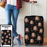 Custom Photo Always Take The Scenic Route - Travel Personalized Custom Luggage Cover - Holiday Vacation Gift, Gift For Travel Lovers