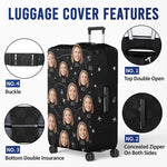 Custom Photo Always Take The Scenic Route - Travel Personalized Custom Luggage Cover - Holiday Vacation Gift, Gift For Travel Lovers