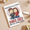 Annoying Each Other Still Going Strong - Couple Personalized Custom Vertical Rectangle Shaped Building Brick Blocks - Gift For Husband Wife, Anniversary
