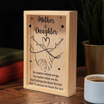 Side By Side Hand In Hand - Family Personalized Custom Frame Light Box - Mother's Day, Gift For Mom