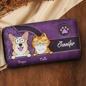 Our Fur Mom Brings Us Everywhere - Dog & Cat Personalized Custom Clutch Purse - Gift For Pet Owners, Pet Lovers