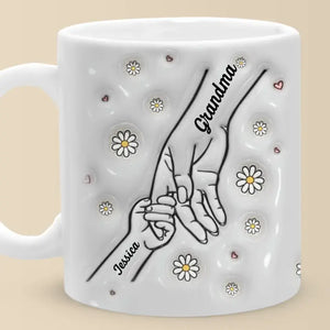 A Mother's Arms Are Made Of Tenderness - Family Personalized Custom 3D Inflated Effect Printed Mug - Mother's Day, Gift For Mom, Grandma