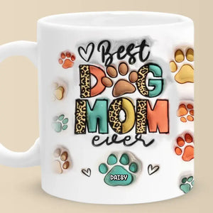 Love Is A Wet Nose And A Wagging Tail - Dog & Cat Personalized Custom 3D Inflated Effect Printed Mug - Gift For Pet Owners, Pet Lovers