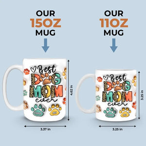 Love Is A Wet Nose And A Wagging Tail - Dog & Cat Personalized Custom 3D Inflated Effect Printed Mug - Gift For Pet Owners, Pet Lovers