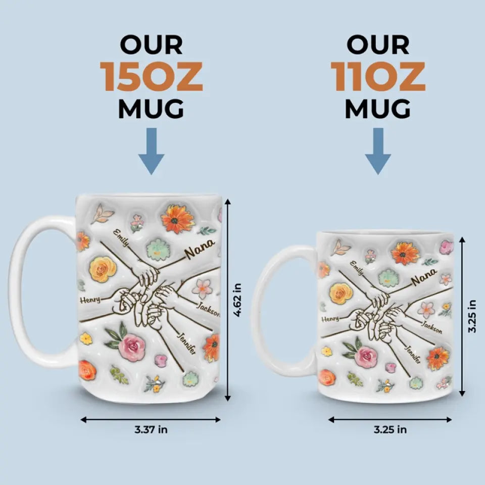 A Nana Is Someone Who's Dear In Every Way - Family Personalized Custom 3D Inflated Effect Printed Mug - Mother's Day, Gift For Mom, Grandma