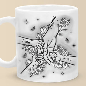 A Mother Always Has To Think Twice - Family Personalized Custom 3D Inflated Effect Printed Mug - Mother's Day, Gift For Mom, Grandma
