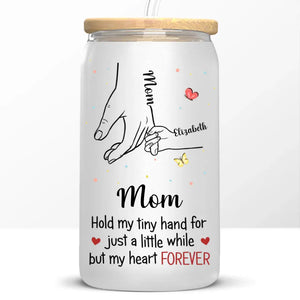 The Only Love That I Really Believe In - Family Personalized Custom Glass Cup, Iced Coffee Cup - Mother's Day, Gift For Mom, Grandma