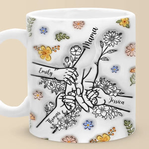 Home Is Where You Are Loved The Most - Family Personalized Custom 3D Inflated Effect Printed Mug - Mother's Day, Gift For Mom, Grandma