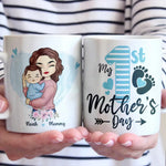 A Mother’s Happiness Is Like A Beacon - Family Personalized Custom Mug - Mother's Day, Baby Shower Gift, Gift For New Moms, Mom