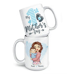 A Mother’s Happiness Is Like A Beacon - Family Personalized Custom Mug - Mother's Day, Baby Shower Gift, Gift For New Moms, Mom