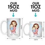 A Mother’s Happiness Is Like A Beacon - Family Personalized Custom Mug - Mother's Day, Baby Shower Gift, Gift For New Moms, Mom