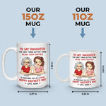 Watching You Be A Mom - Family Personalized Custom Mug - Mother's Day, Gift For Daughter