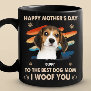Custom Photo Mother Is The Sweetest Gift - Dog & Cat Personalized Custom Black Mug - Mother's Day, Gift For Pet Owners, Pet Lovers