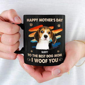 Custom Photo Mother Is The Sweetest Gift - Dog & Cat Personalized Custom Black Mug - Mother's Day, Gift For Pet Owners, Pet Lovers