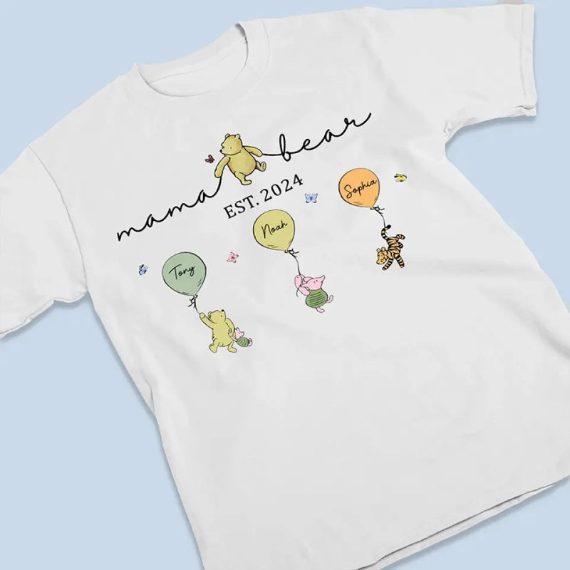 Mama Bear Grandma Bear Since - Family Personalized Custom Unisex T-shirt, Hoodie, Sweatshirt - Mother's Day, Gift For Mom, Grandma