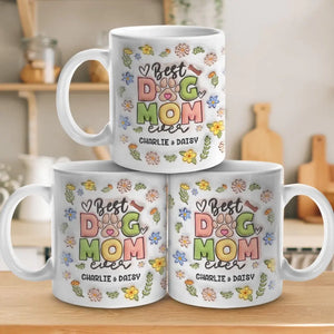 Best Fur Mom Ever - Dog & Cat Personalized Custom 3D Inflated Effect Printed Mug - Mother's Day, Gift For Pet Owners, Pet Lovers