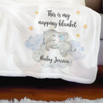 This Is My Napping Blanket - Family Personalized Custom Blanket - Gift For Baby, New Moms, New Dads