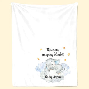 This Is My Napping Blanket - Family Personalized Custom Blanket - Gift For Family Members