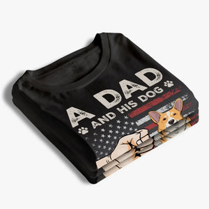 A Dad And His Dogs - Dog Personalized Custom Unisex T-shirt, Hoodie, Sweatshirt - Father's Day, Gift For Pet Owners, Pet Lovers