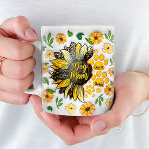 Your Love Shines Bright Like A Sunflower - Dog & Cat Personalized Custom 3D Inflated Effect Printed Mug - Mother's Day, Gift For Pet Owners, Pet Lovers