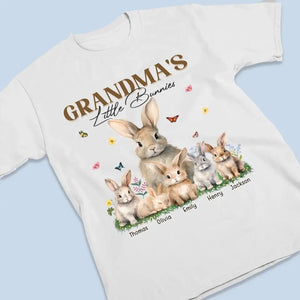 Grandma's Little Bunny - Family Personalized Custom Unisex T-shirt, Hoodie, Sweatshirt - Mother's Day, Gift For Mom, Grandma