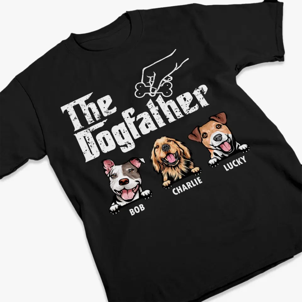 The Best Dogfather - Dog Personalized Custom Unisex T-shirt, Hoodie, Sweatshirt - Father's Day, Gift For Pet Owners, Pet Lovers