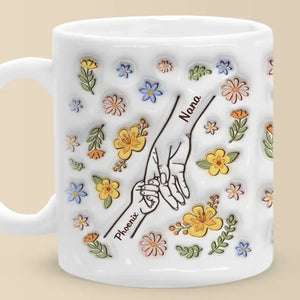 Hold Me Tight, Keep Me Safe - Family Personalized Custom 3D Inflated Effect Printed Mug - Mother's Day, Gift For Mom, Grandma