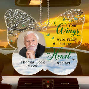 Custom Photo Always Have You In My Heart - Memorial Personalized Custom Car Ornament - Acrylic Custom Shaped - Sympathy Gift For Family Members