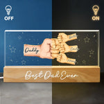 Custom Name Best Dad Gifts for Father - Personalized Acrylic Letters Night Light