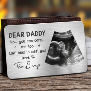 Custom Photo You Are My Hero - Family Personalized Custom Aluminum Wallet Card - Father's Day, Birthday Gift For First Dad