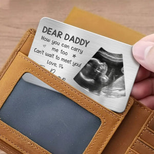 Custom Photo You Are My Hero - Family Personalized Custom Aluminum Wallet Card - Father's Day, Birthday Gift For First Dad