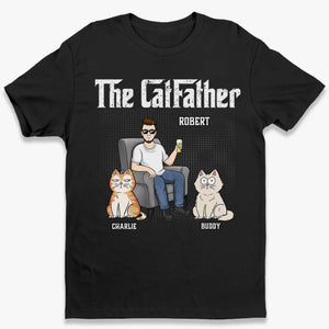 The Cat Father - Cat Personalized Custom Unisex T-shirt, Hoodie, Sweatshirt - Father's Day, Gift For Pet Owners, Pet Lovers