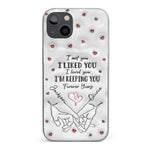 From Our First Kiss Till Our Last Breath - Couple Personalized Custom 3D Inflated Effect Printed Clear Phone Case - Gift For Husband, Wife