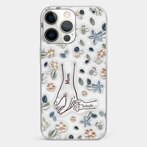 Mom, You Are My Hero - Family Personalized Custom 3D Inflated Effect Printed Clear Phone Case - Mother's Day, Gift For Mom, Grandma