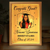 Photo personnalisée « Vous devenez ce que vous croyez » - Cadre photo personnalisé pour famille, boîte lumineuse - Cadeau de remise de diplôme pour frères et sœurs