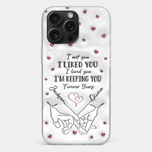 From Our First Kiss Till Our Last Breath - Couple Personalized Custom 3D Inflated Effect Printed Clear Phone Case - Gift For Husband Wife, Anniversary