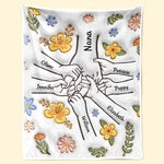 We Love You Mom - Family Personalized Custom 3D Inflated Effect Printed Blanket - Mother's Day, Gift For Mom, Grandma