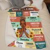 God Says I Am - Family Personalized Custom Blanket - Gift For Family Members