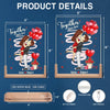 You And Me, We Are Together - Couple Personalized Custom Shaped 3D LED Walnut Night Light - Gift For Husband Wife, Anniversary