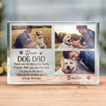 Custom Photo Dog Dad Gifts - Personalized Shaped Acrylic Plaque
