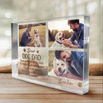 Custom Photo Dog Dad Gifts - Personalized Shaped Acrylic Plaque