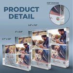 Custom Photo Dog Dad Gifts - Personalized Shaped Acrylic Plaque