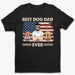 Custom Name Best Dog Dad Patriotic Gifts - Personalized Apparel